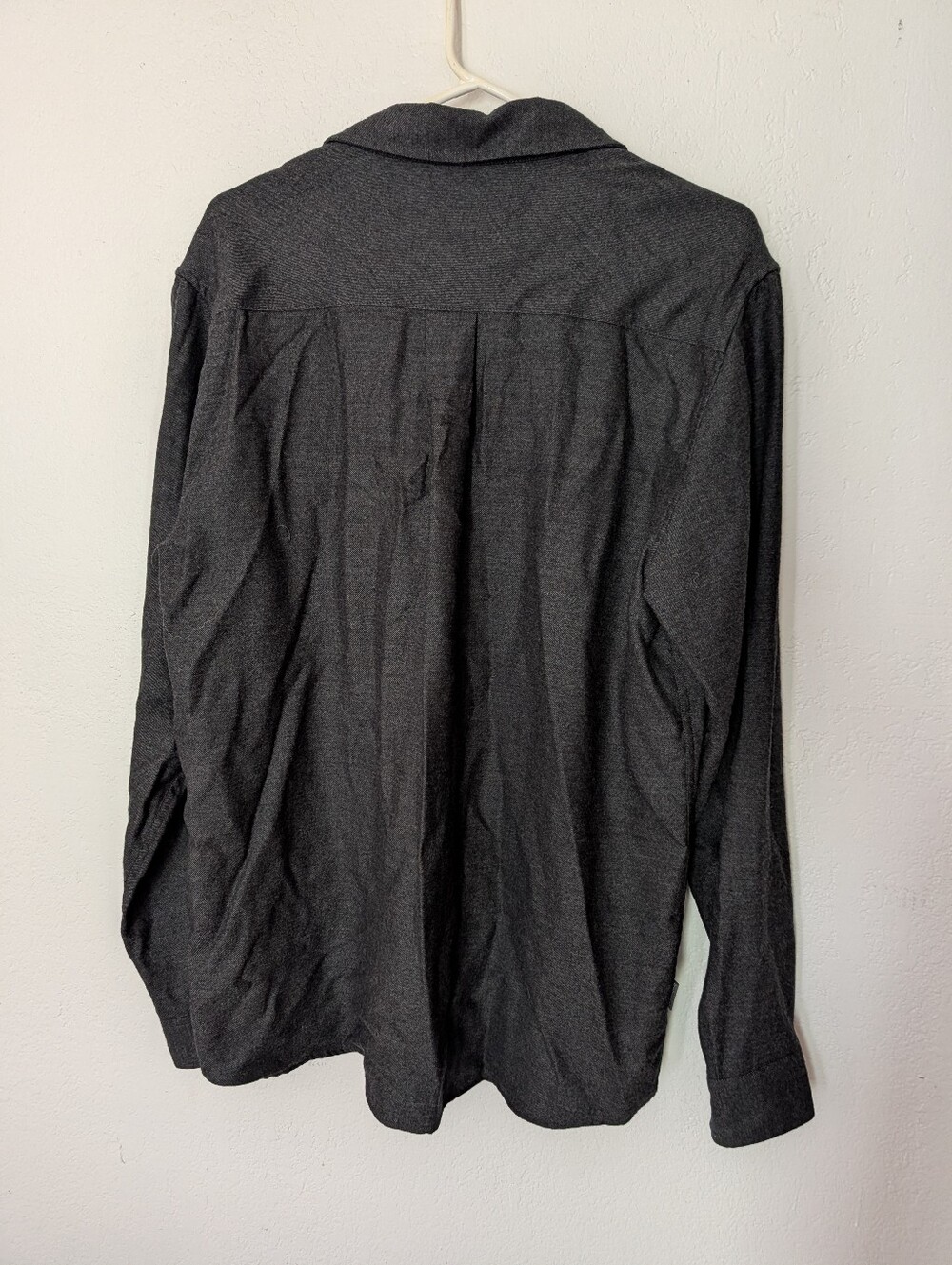 Icebreaker Shirt Men Large Gray Button Up Merino Wool Flannel Hiking Outdoors - Picture 5 of 7